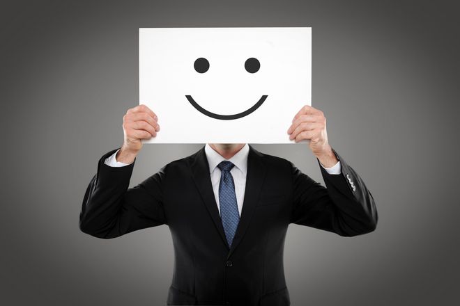 Man with Smiley